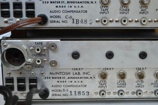 McIntosh C - 8 Monaural 12AX7 Tube Pre - Amplifier Amp Preamp [Pair] 10