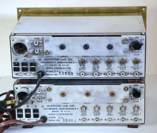 McIntosh C - 8 Monaural 12AX7 Tube Pre - Amplifier Amp Preamp [Pair] 3