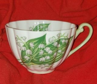 Vintage Shelley Fine Bone China Teacup and Saucer - Lily of the Valley 3