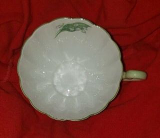 Vintage Shelley Fine Bone China Teacup and Saucer - Lily of the Valley 6
