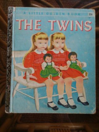 Vtg Vintage Little Golden Book The Twins Lgb Ruth & Harold Shane