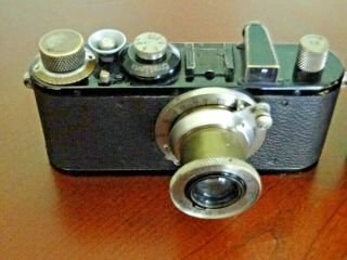 1934 Leica Ernst Leitz Wetzlar Standard Model E Camera Leitz - Elmar 1:3,  5 F 50mm
