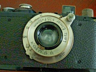 1934 Leica Ernst Leitz Wetzlar Standard Model E Camera Leitz - Elmar 1:3,  5 F 50mm 7