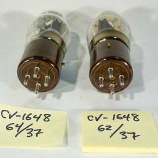 MATCHED PAIR WESTERN ELECTRIC CV 1648 / 205 - D British audio tubes NOS w/ BOXES 3