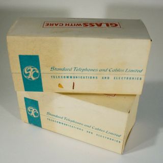 MATCHED PAIR WESTERN ELECTRIC CV 1648 / 205 - D British audio tubes NOS w/ BOXES 8