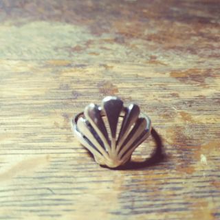 Vintage James Avery Scallop Seashell Ring Sterling Silver Retired Size 6 1/2