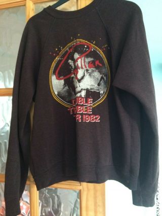 Vintage 1982 Gillan Tour Gig Sweatshirt.  Rock Deep Purple M L Good Cond