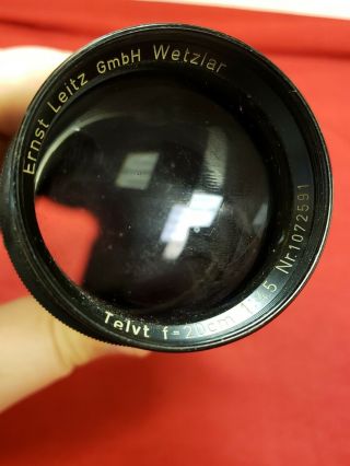 Vintage Ernst Leitz Wetzlar Telyt Camera Lens F=20cm Nr.  1072591 7