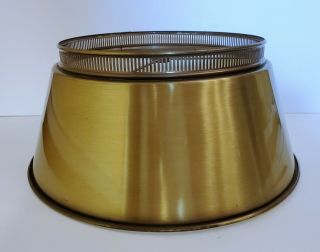 Vintage Gold Mid Century Modern Metal Tole Lamp Shade 6.  5x10 " Paint Own Color