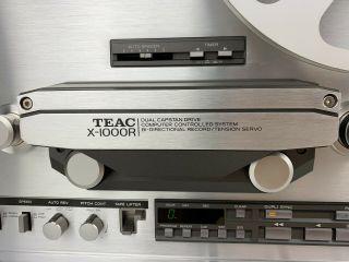 Teac X - 1000R Auto Reverse Reel to Reel Deck - RE - 1003S Take Up Reel Pro Serviced 9