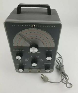Vintage Heathkit Rf Signal Generator Ig - 102 Test Equipment - Turns On /