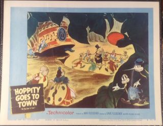 Vintage Rare Orig.  " Hoppity Goes To Town " 1941 Lobby Card 4 Max Fleischer