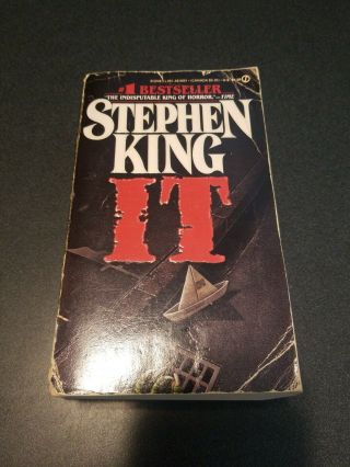 It By Stephen King Signet Paperback Vtg Cover 1987 Horror 4.  95 Cover