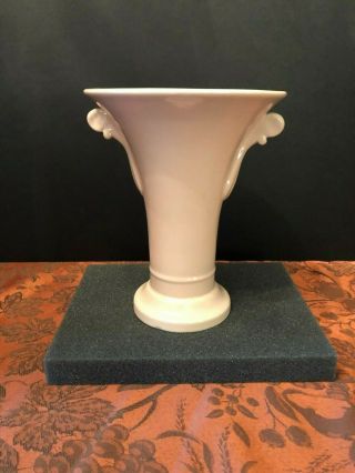 Vintage 8 " Rare Pink Art Deco Tepeco Trenton Pottery Vase,  No Damage,  Marked