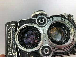 Rolleiflex 3.  5f TLR Camera Model 3 W/ Carl Zeiss f3.  5 Planar 75mm 7