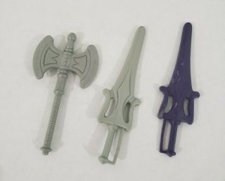 Vintage Masters Of The Universe He - Man & Skeletor Weapons