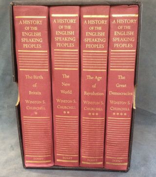 4 Volume Box Set A History Of The English Speaking People By Winston Churchill