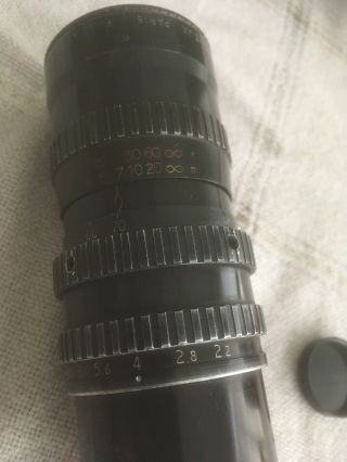 Movie Camera Lens.  P.  angenieux Paris 17.  5 - 70 Zoom F 2.  2.  Type 1.  4. 4