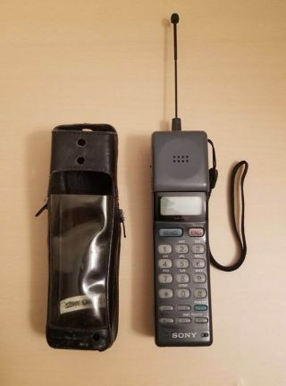 Sony Vintage Mobile Cellular Phone Cm - H333 Black 1992 " The Mars Bar "