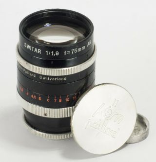 Kern Paillard Switar Ar F/1.  9 C - Mount Movie Lens M4/3 Bmpcc
