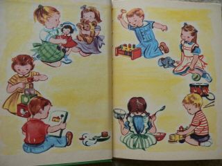 3 Vintage Rand McNally Jr Elf Books MY TOYS,  SEE MY TOYS,  BABY ' S ANIMAL TOYS 3