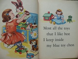 3 Vintage Rand McNally Jr Elf Books MY TOYS,  SEE MY TOYS,  BABY ' S ANIMAL TOYS 5