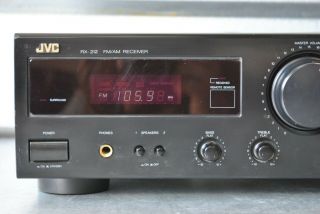 Vintage JVC RX - 212BK AM FM Stereo Receiver Amplifier Great Cond. 3