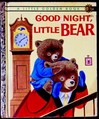 Good Night,  Little Bear Scarry Vintage Children 