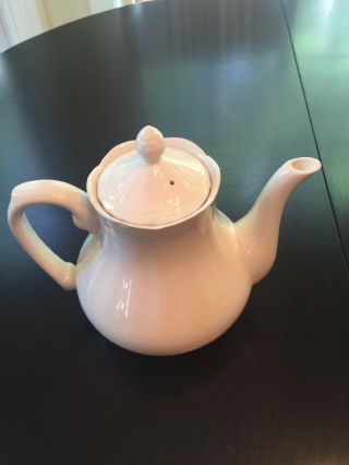 Vintage Sears Federalist Ironstone Teapot Coffee Server White 4238