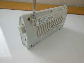 Vintage Sony ICF - M410V Weather,  AM/FM 4 - Bands Portable Emergency Radio W/ Clock 5