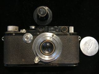 Leitz 1934 Leica I Camera 50mm Elmar Lens,  VIDOM Universal Range Finder 3