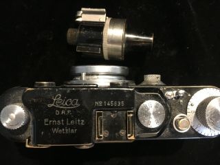 Leitz 1934 Leica I Camera 50mm Elmar Lens,  VIDOM Universal Range Finder 5