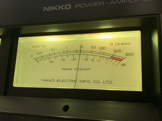 Nikko Alpha VI Power Amplifier - 300 Watts Per Channel - Professionally Serviced 3