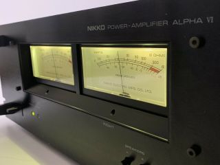 Nikko Alpha VI Power Amplifier - 300 Watts Per Channel - Professionally Serviced 8