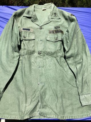 Vintage Us Army Utility Shirt - Vietnam - Era - Airborne