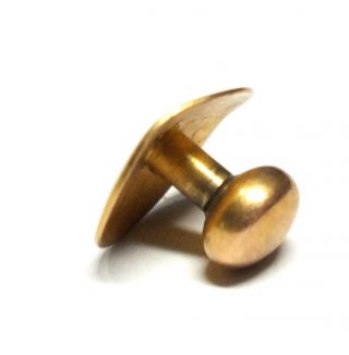 Vintage.  375 9ct YELLOW GOLD Round Cufflink,  Diameter - 10mm,  0.  61g SCRAP - T04 3