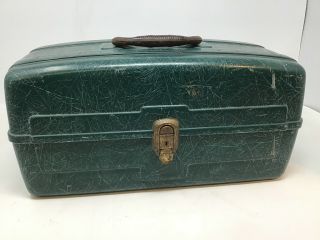 VINTAGE UNION STEEL CHEST CORP.  TOOL / TACKLE BOX - GREEN 3