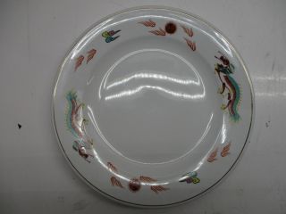 Set Of 6 9.  5 " Vintage Chinese Dragon Plates Cathay Guoguang China
