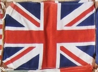 Vintage 1940s Post War Ww2 Uk United Kingdoms Banner Flag