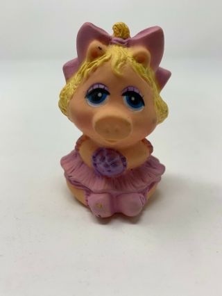 Vintage 1985 Avon Small 2 " (inch) Miss Piggy Finger Puppet Figurine Only