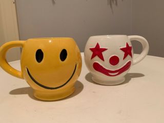 Vintage Mccoy Smiley Happy Face Smiling Clown Coffee Cup Mug