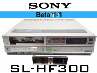 Sony Betamax Sl - Hf300 Beta Hi - Fi Stereo Vcr Perfect For Transferring To Dvd