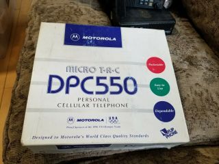 Vintage 1995 Motorola Microtac Dpc550 Cell Phone W/ Box Rare