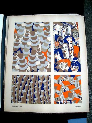 Andre Durenceau Art Deco Pochoir Album INSPIRATIONS 1928 24 Plates MODERNISM 7