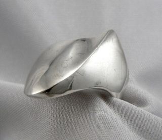 Vintage Mid Century Modern Sterling Silver Ring 13.  8g Size8.  75 Mid - Mod Modernist