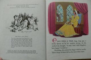3 Vintage Little Golden Books WALT DISNEY ' S SNOW WHITE,  DUMBO,  PINOCCHIO 4