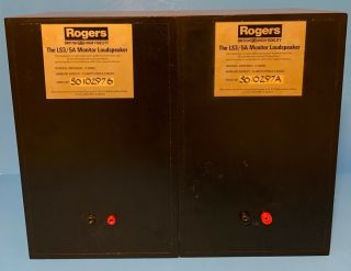 Rogers LS3 / 5A Monitor Speakers 15ohms BBC Matching Serial s 3