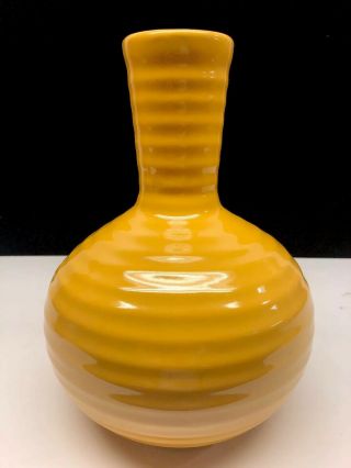 Rare Vintage Antique Yellow Bauer Pottery Ringware Water Bottle Pitcher Carafe