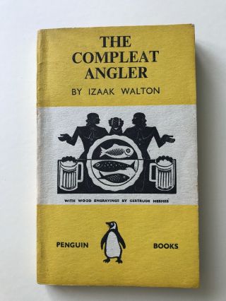 The Compleat Angler Izaak Walton Penguin Paperback 1939 Vg,  Cond