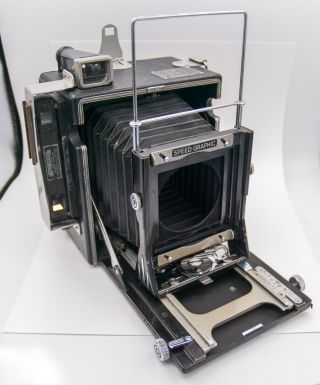 1940 - Graflex Anniversary Speed Graphic 4x5 " Large Format Film Camera W/o Back